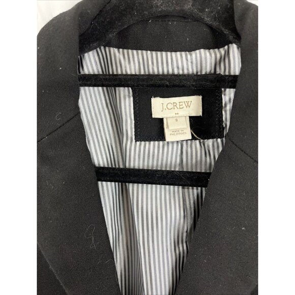 J. Crew Black Schoolboy Blazer Women's Size 8 Preppy Academia College - Picture 3 of 15